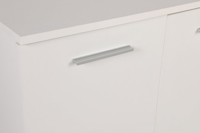 Hanah Home Zapatero Blanco con Dos Cajones